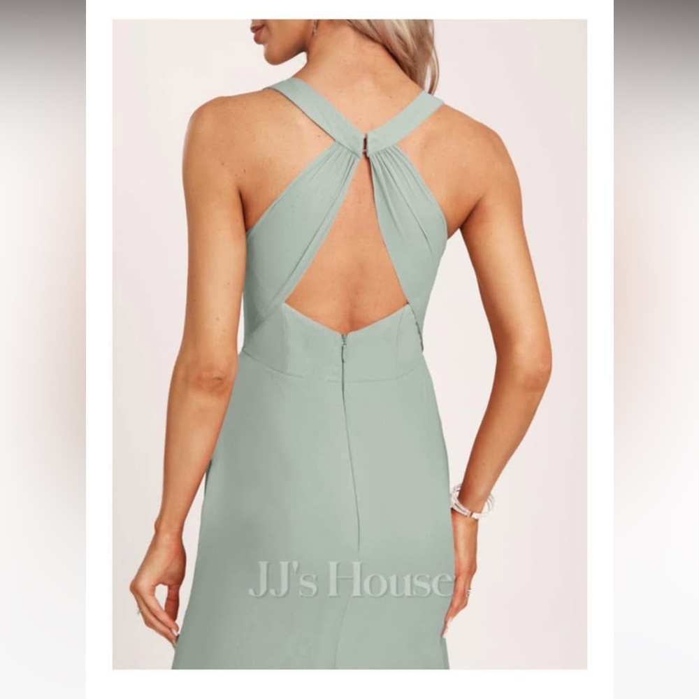 JJ’s house A-line V-Neck Floor-Length Chiffon Dress - Picture 8 of 8